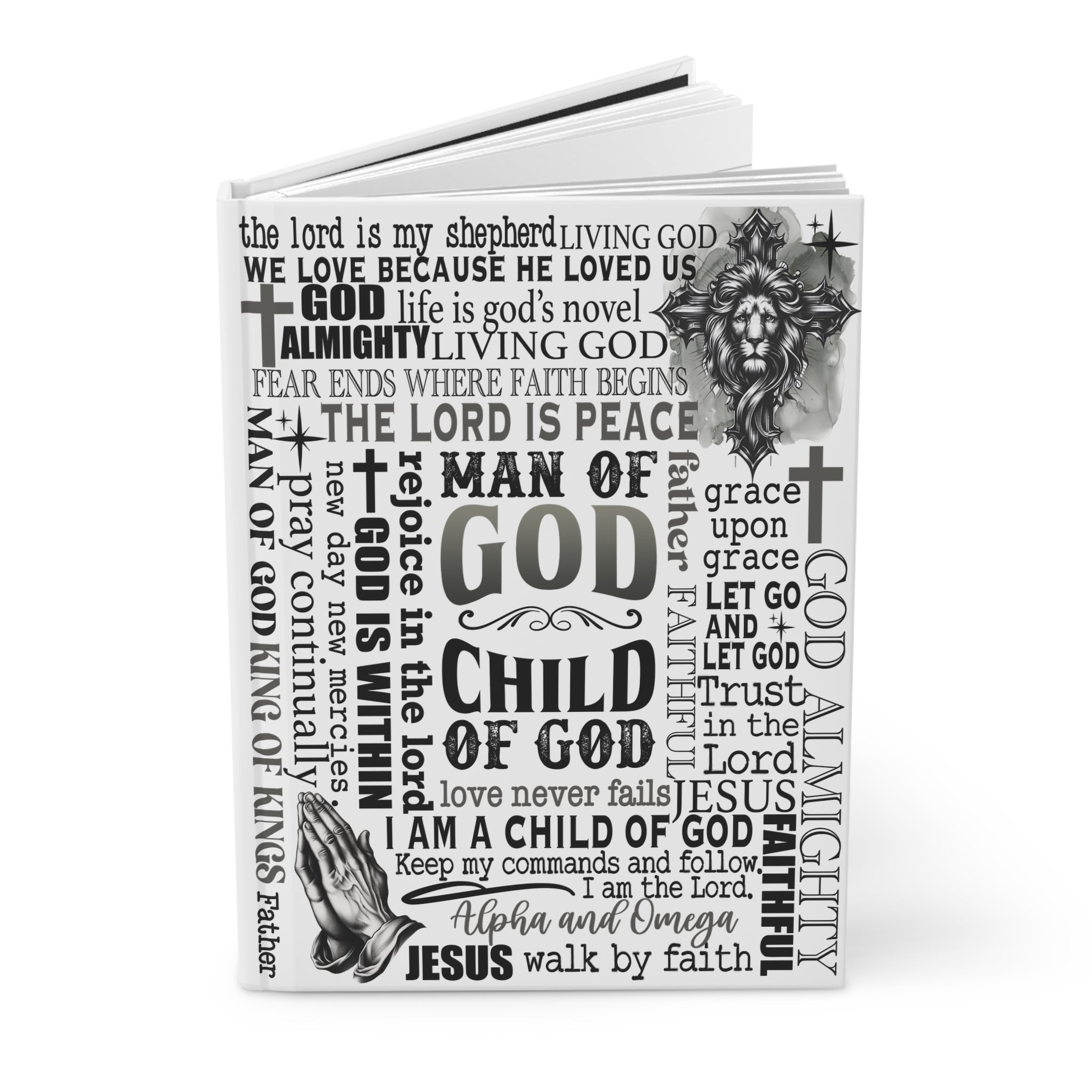 Man of God Hardcover Journal, Faith, Prayer & Bible Study Notebook