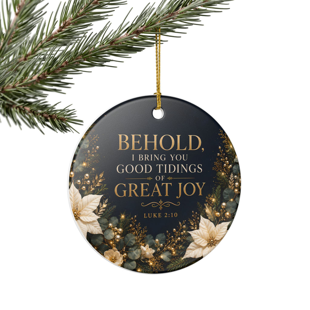 Behold, I Bring You Good Tidings of Great Joy Ornament