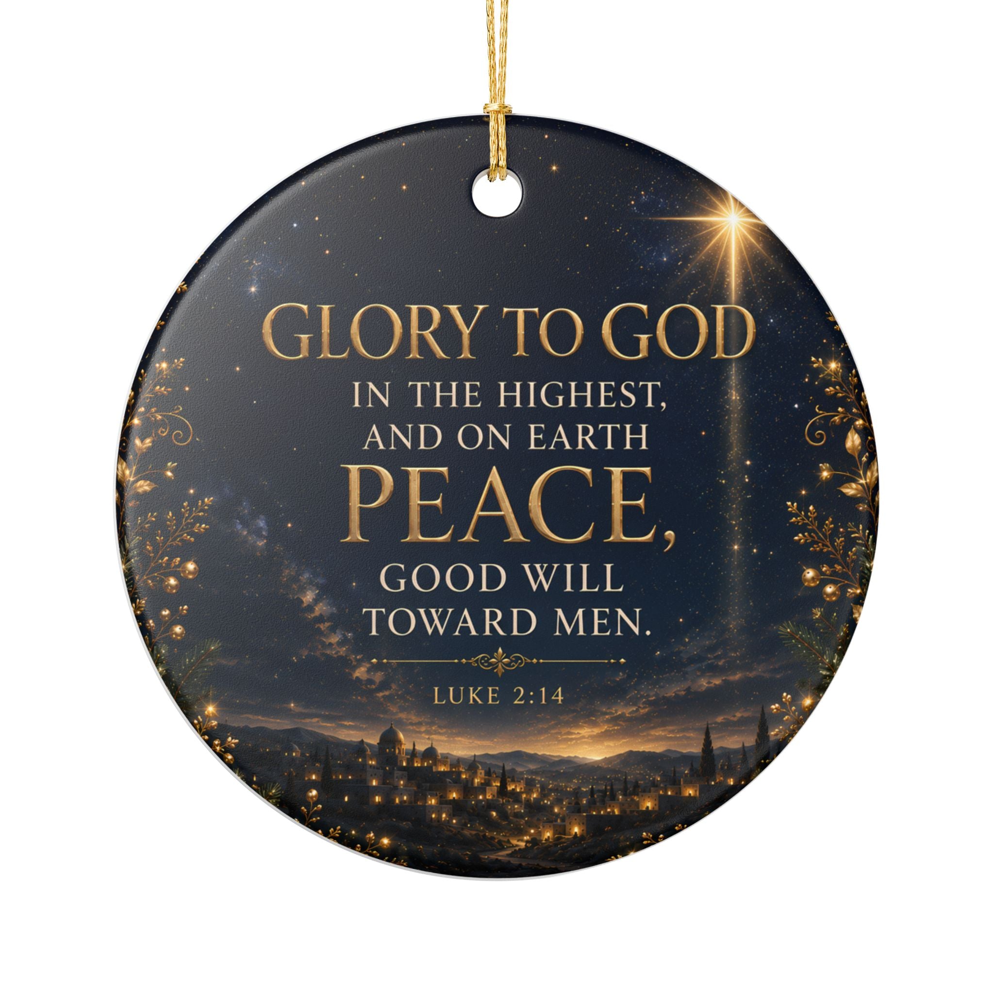 Glory to God in the Highest Ornament – Luke 2:14