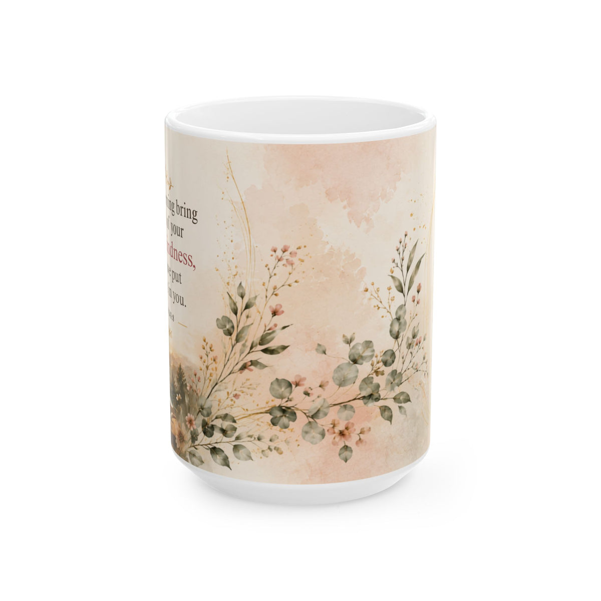 Morning by Morning I Trust Him Psalm 143:8 Mug