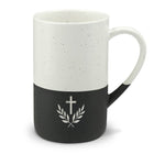 Cross & Olive Branch Christian Speckled Ceramic Mug