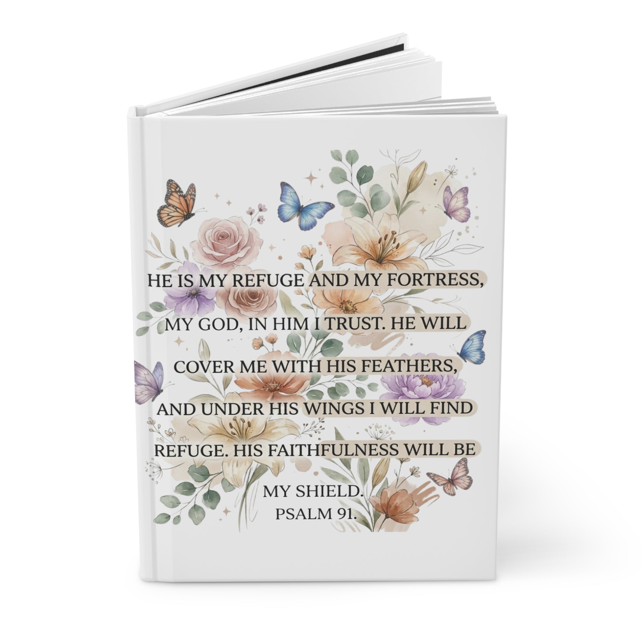 Psalm 91 Christian Journal, He Is My Refuge and My Fortress Prayer Notebook