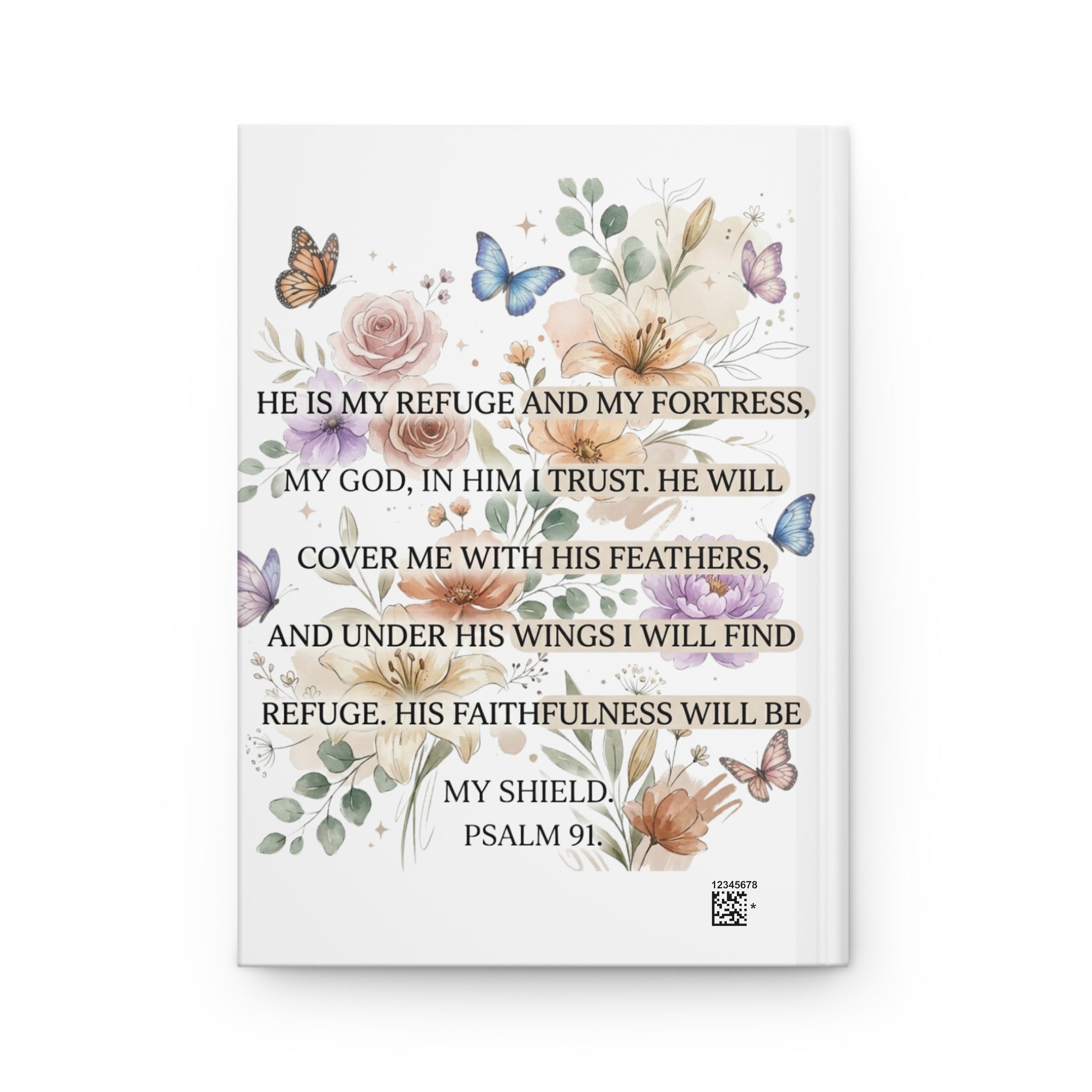 Psalm 91 Christian Journal, He Is My Refuge and My Fortress Prayer Notebook