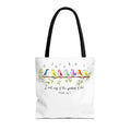 I Will Sing of the Goodness of God Tote Bag