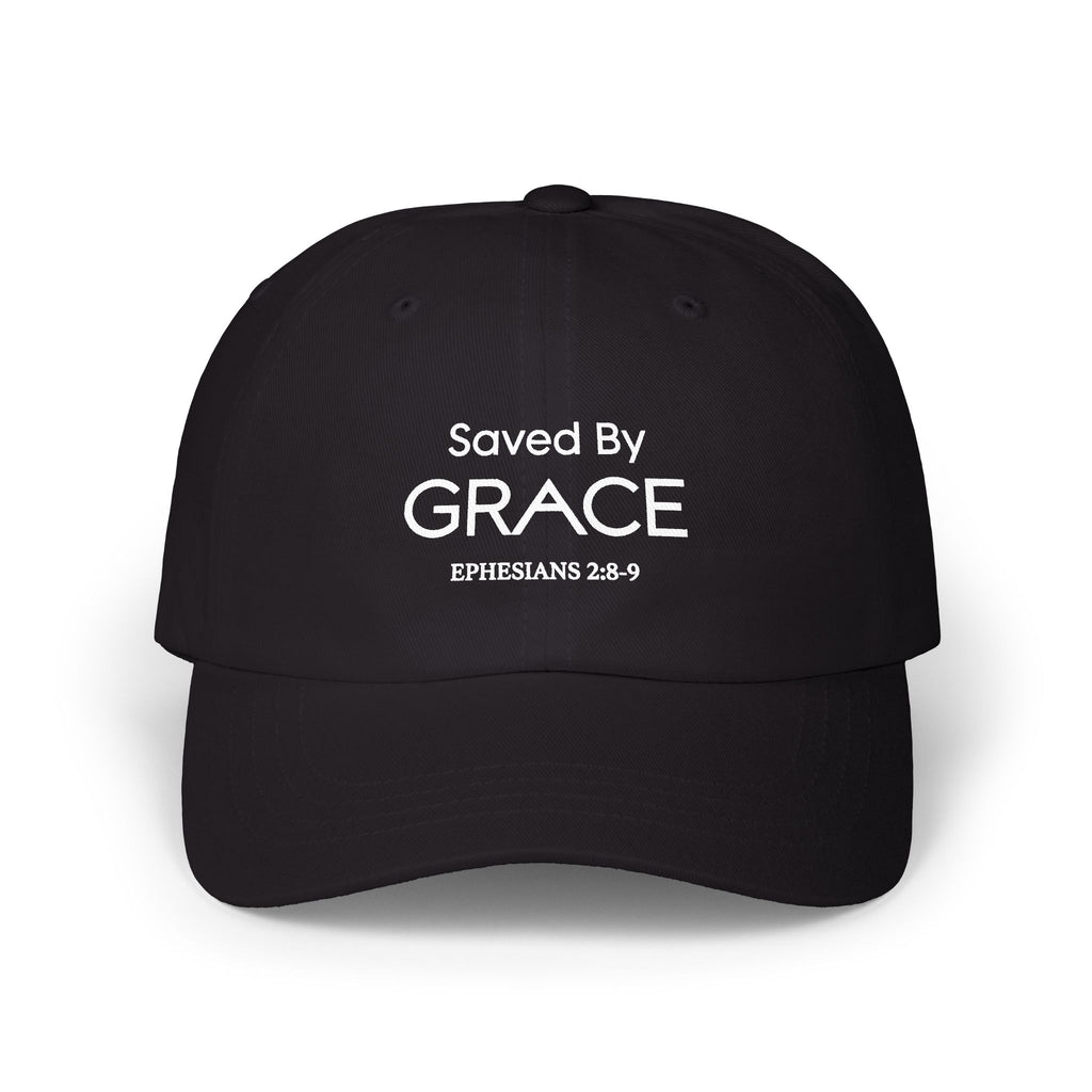 Saved By Grace Embroidered Classic Dad Cap