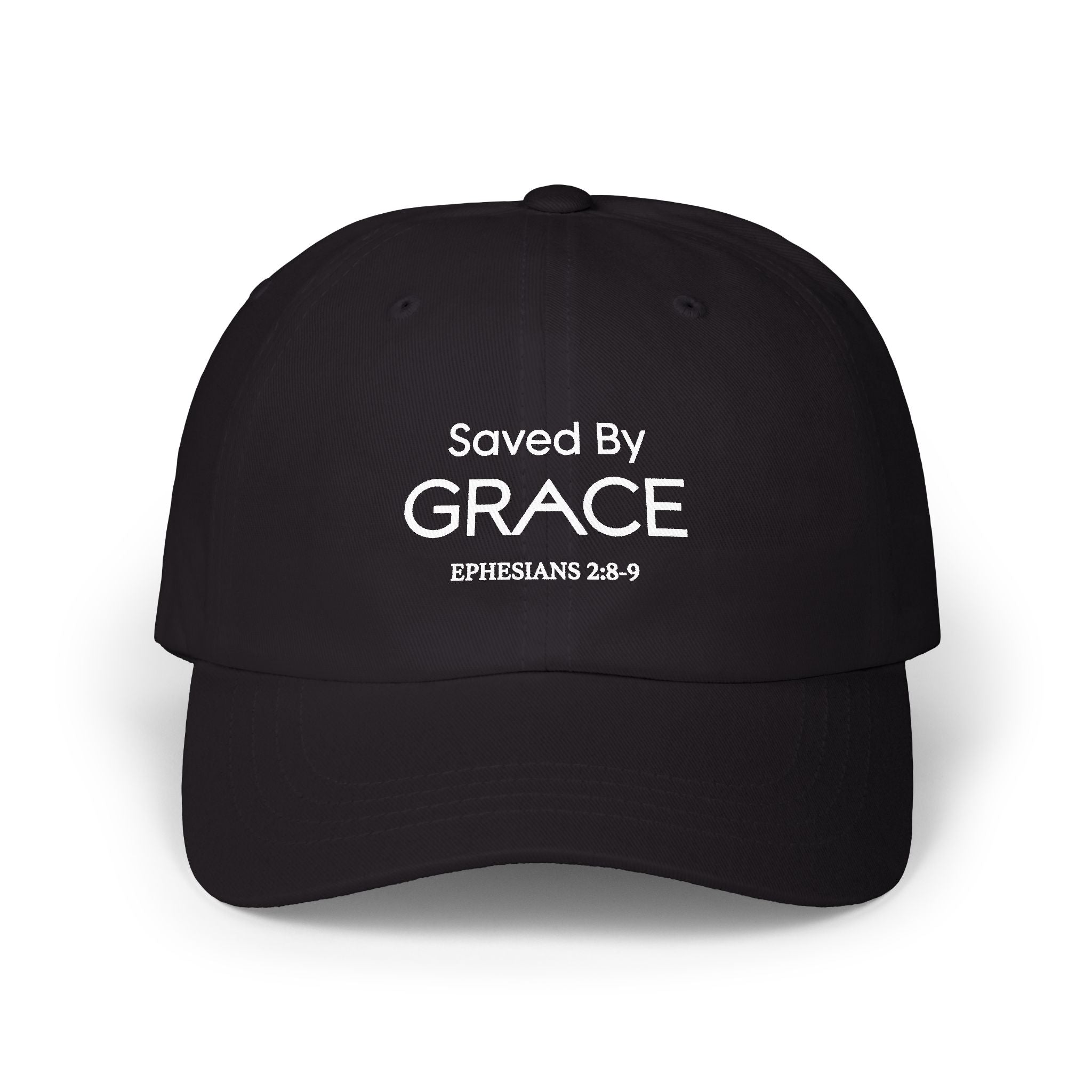 Saved By Grace Embroidered Classic Dad Cap