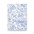 Personalized French Toile Hardcover Journal, Customizable Journal for Writing, Gift for Writers