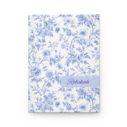 Personalized French Toile Hardcover Journal