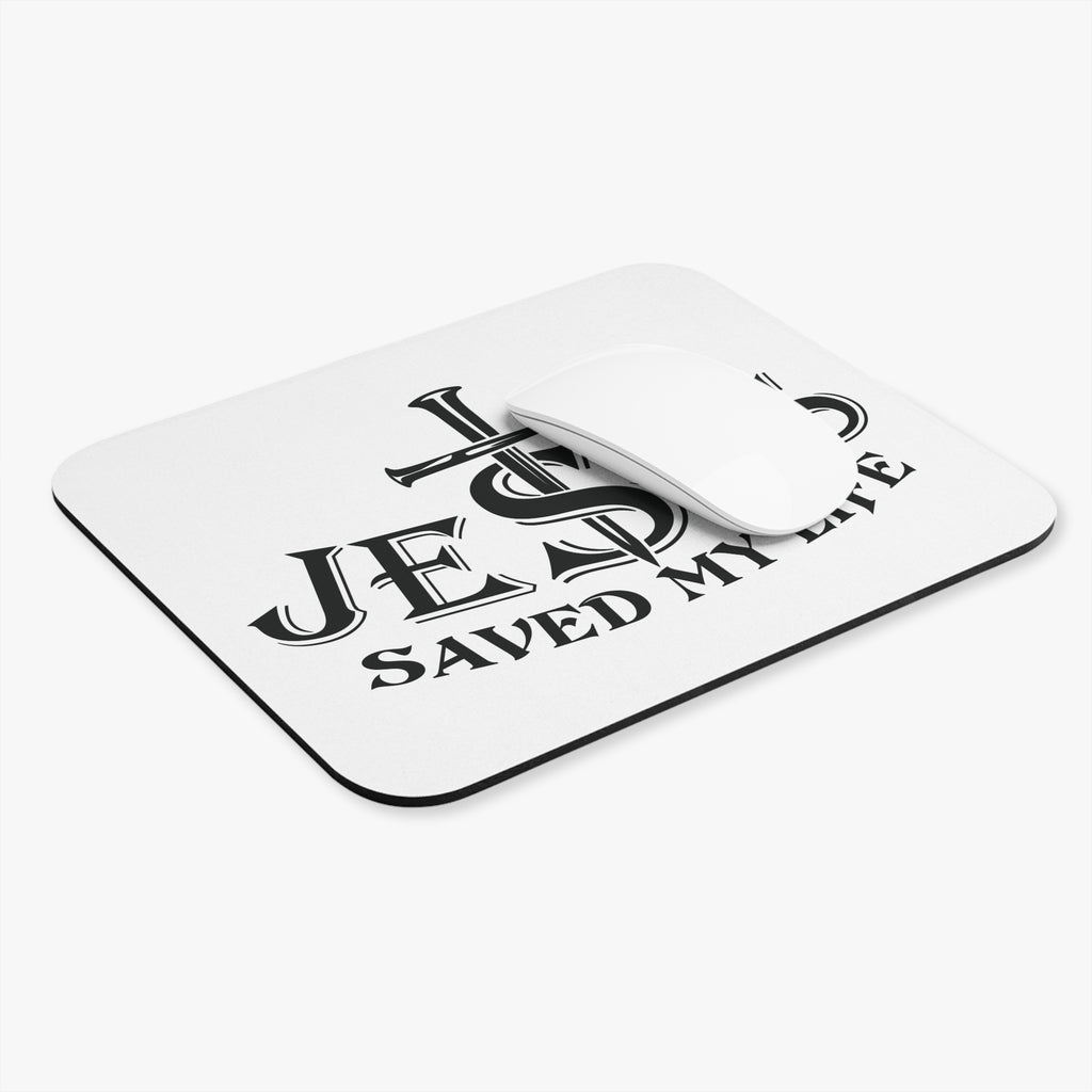 Jesus Saved My Life Christian Cross Mouse Pad