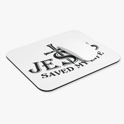 Jesus Saved My Life Christian Cross Mouse Pad