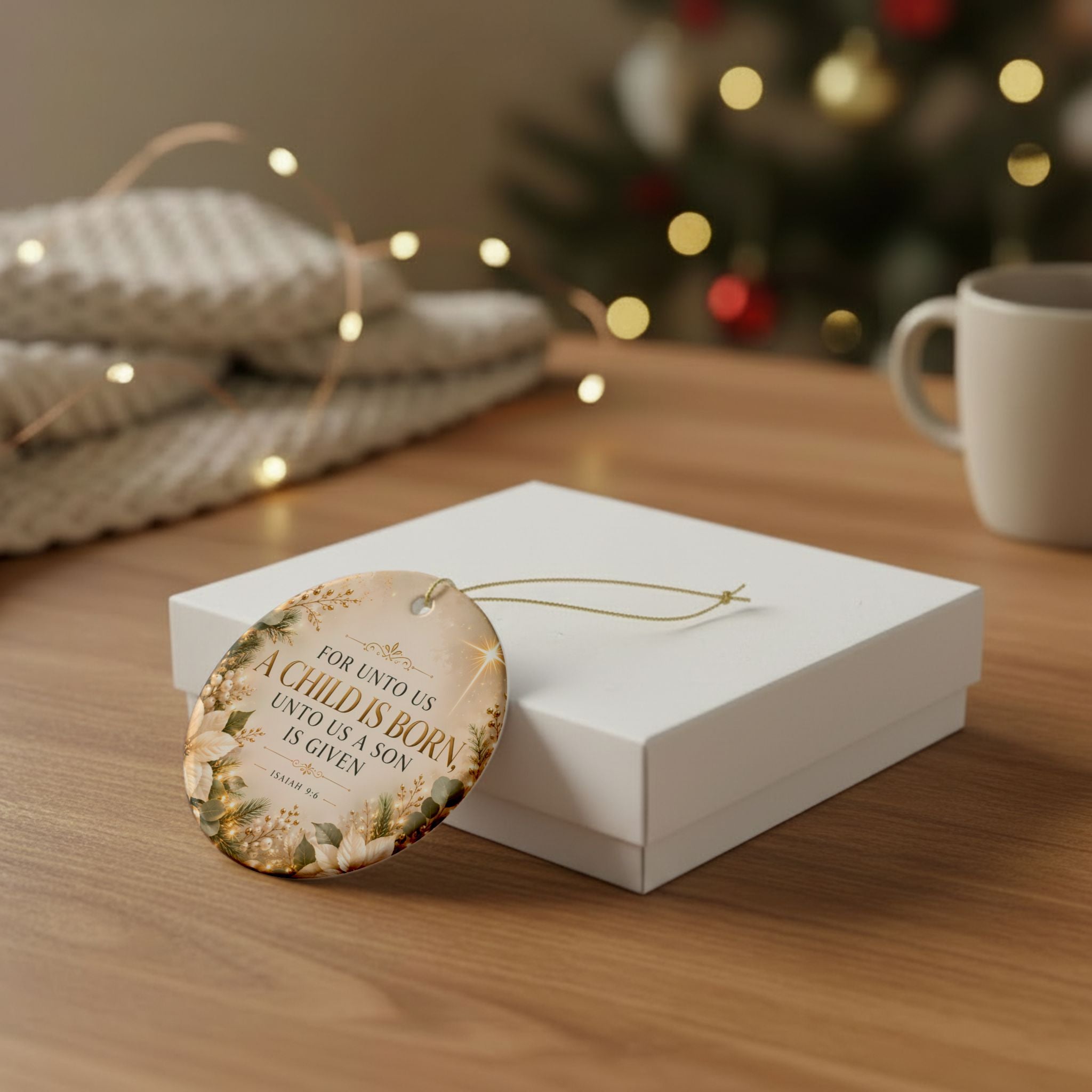 For Unto Us a Child Is Born Ornament – Isaiah 9:6