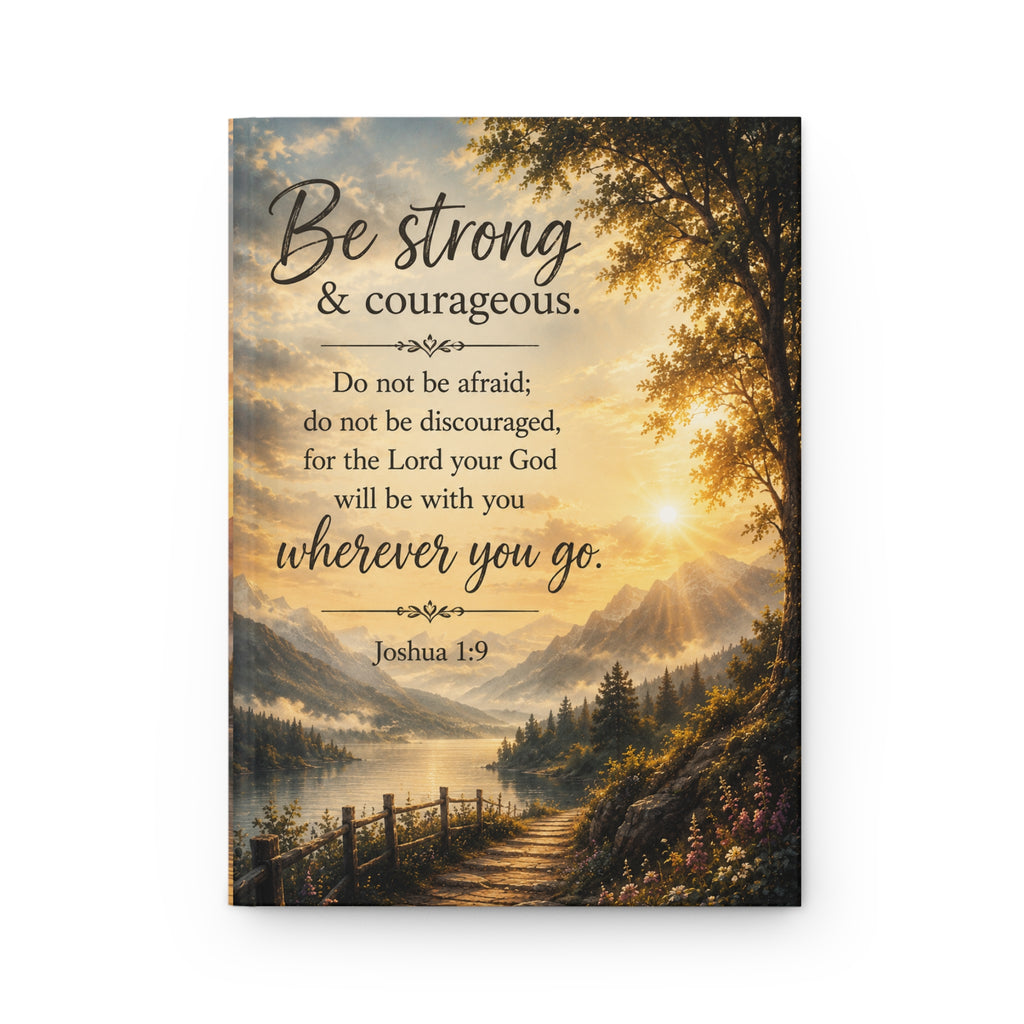 Be Strong & Courageous Hardcover Journal
