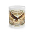 Strength Like Eagles Isaiah 40:31 Mug, Inspirational Bible Verse Coffee Mug