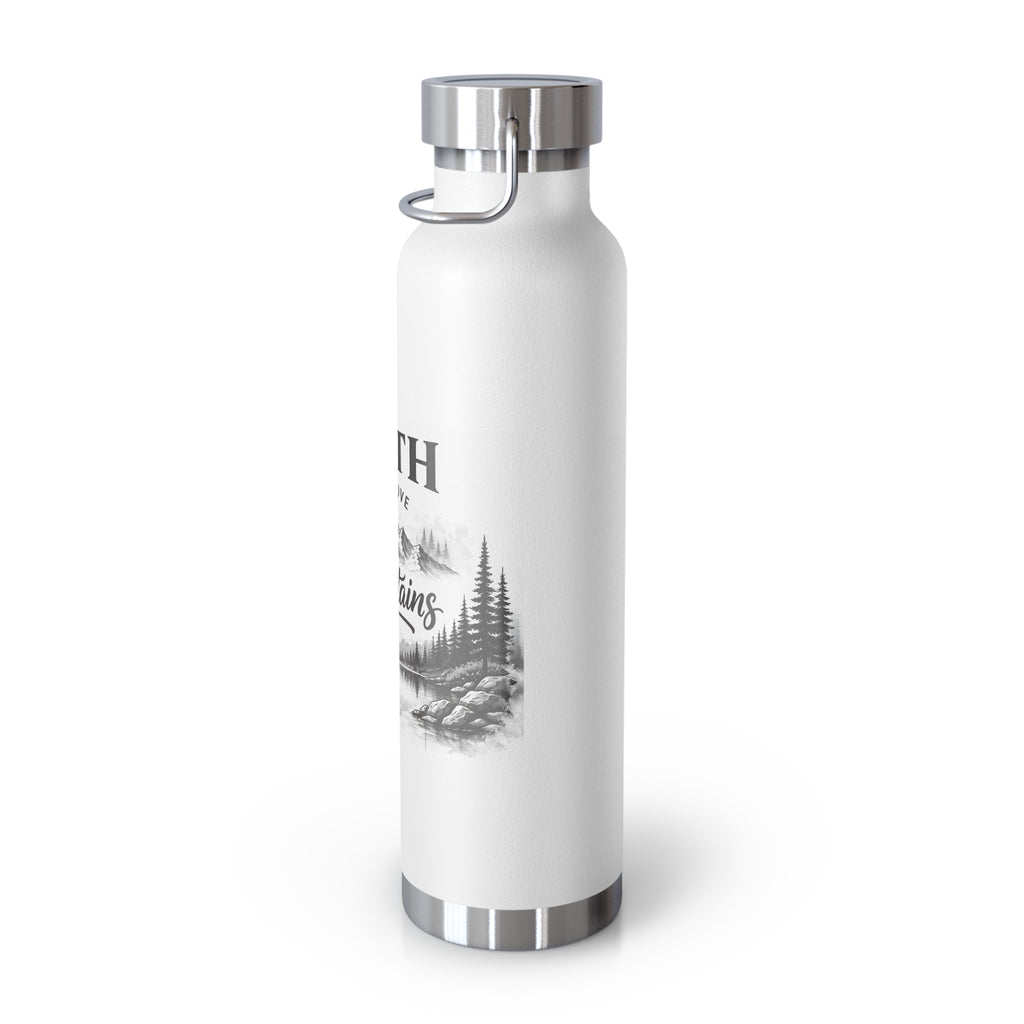 Faith Can Move Mountains Copper Vacuum Insulated Bottle, 22oz