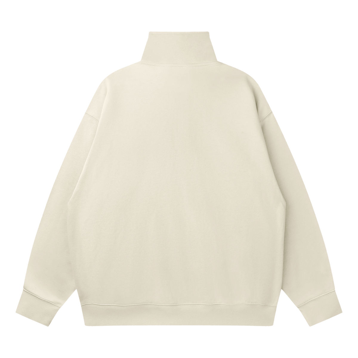 Beige sweatshirt on a white background