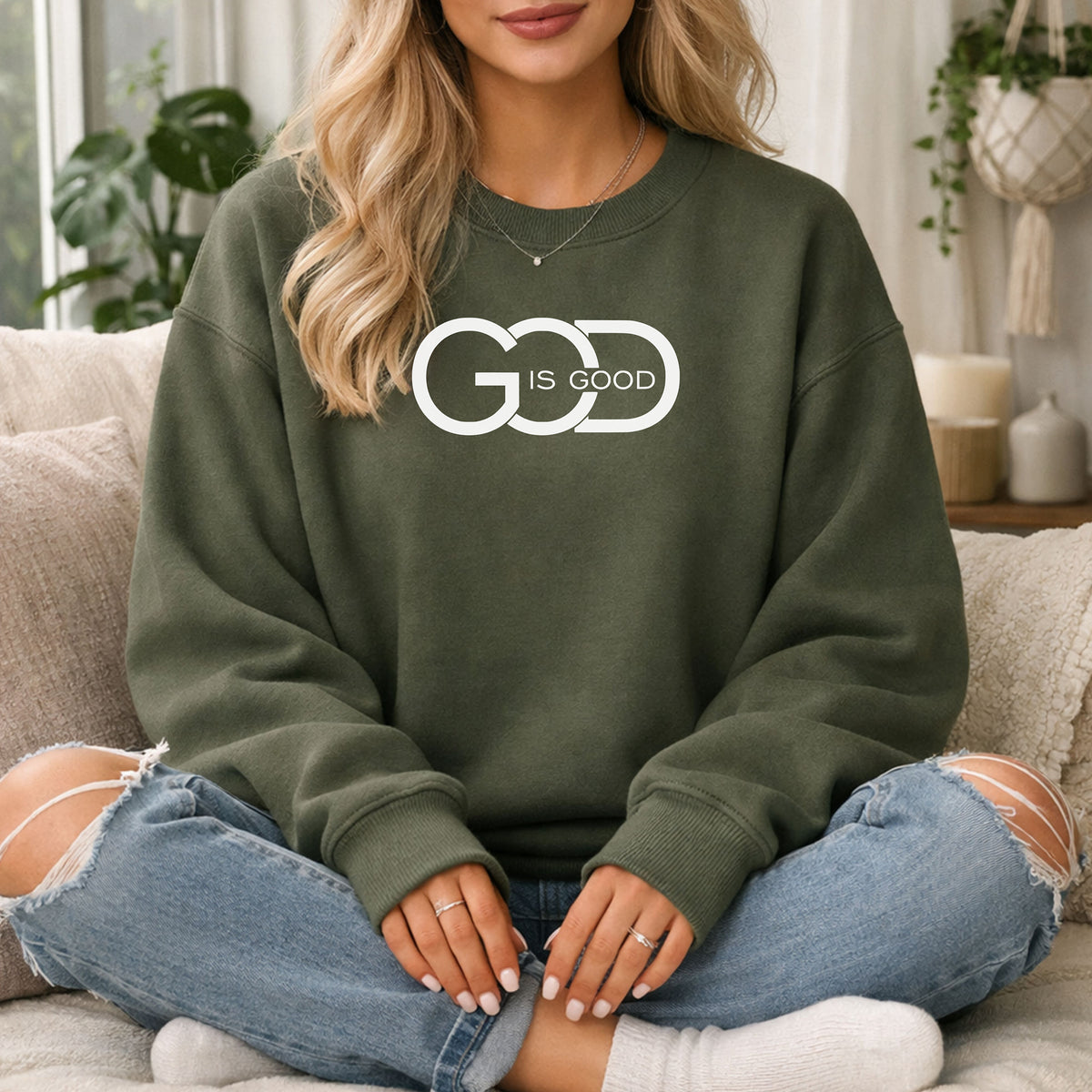 God Is Good Christian Sweatshirt