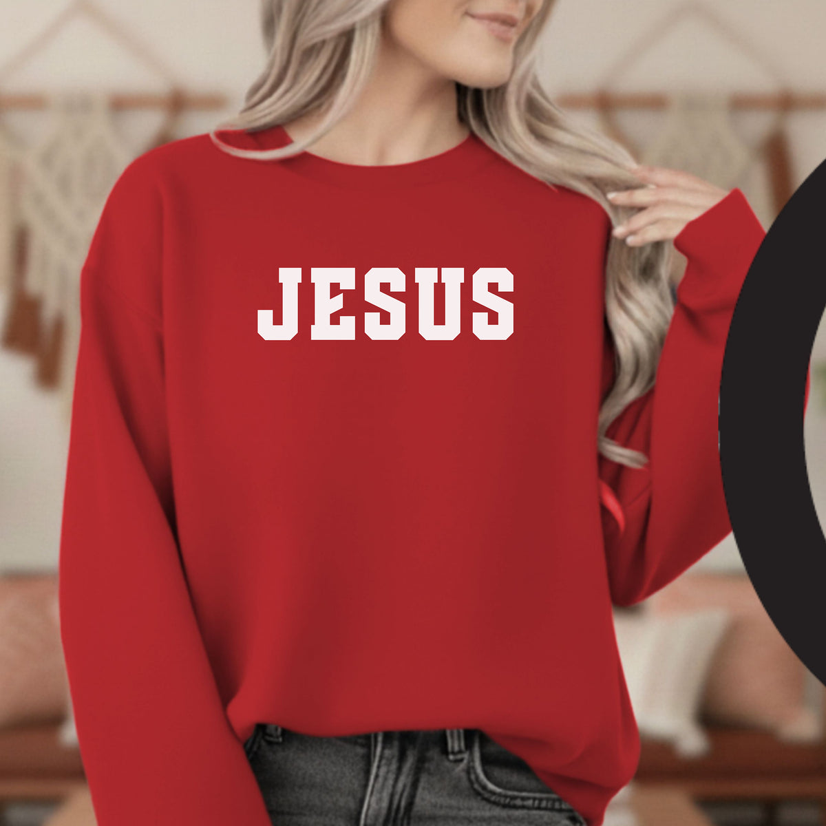 Jesus Bold Christian Faith Sweatshirt