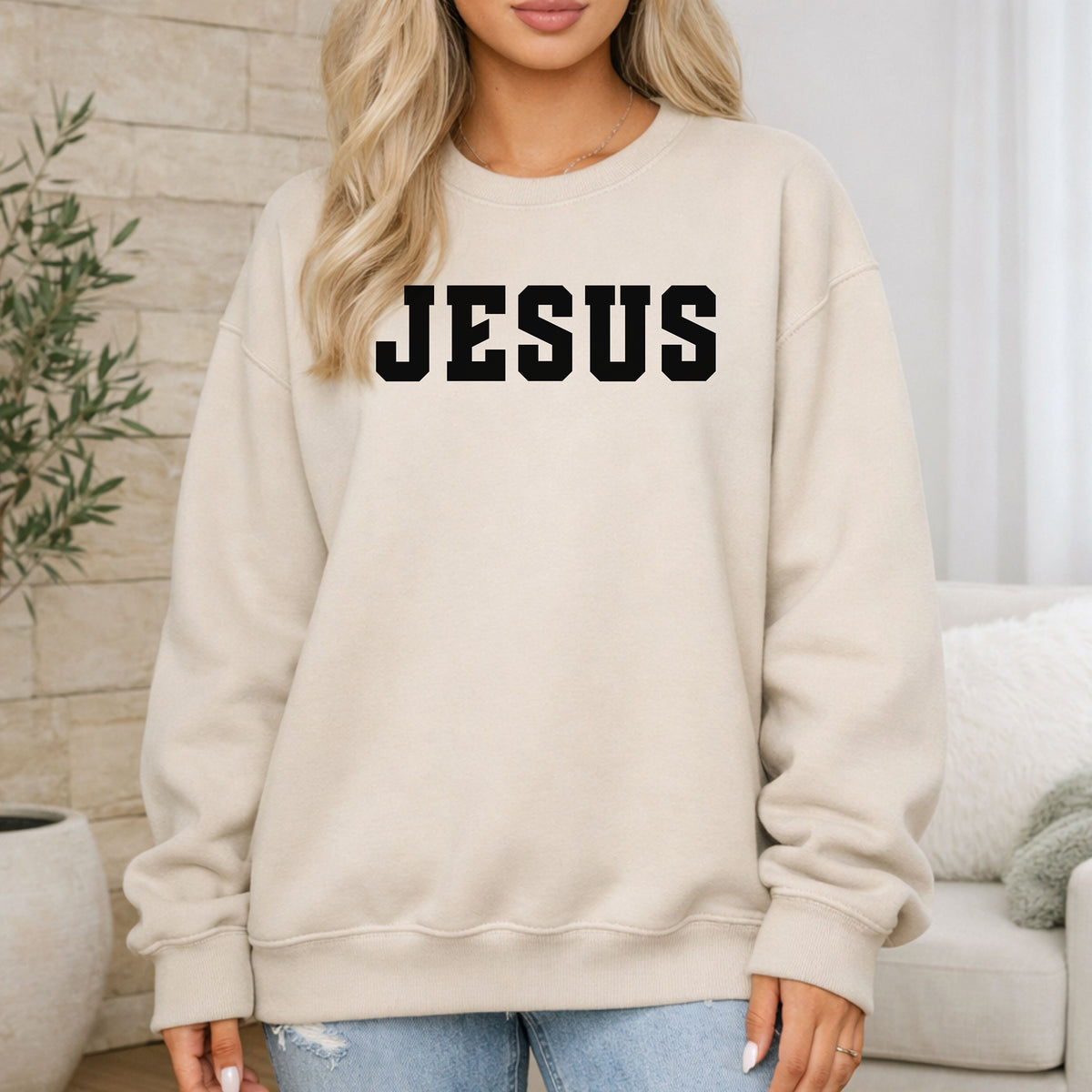 Jesus Bold Christian Faith Sweatshirt
