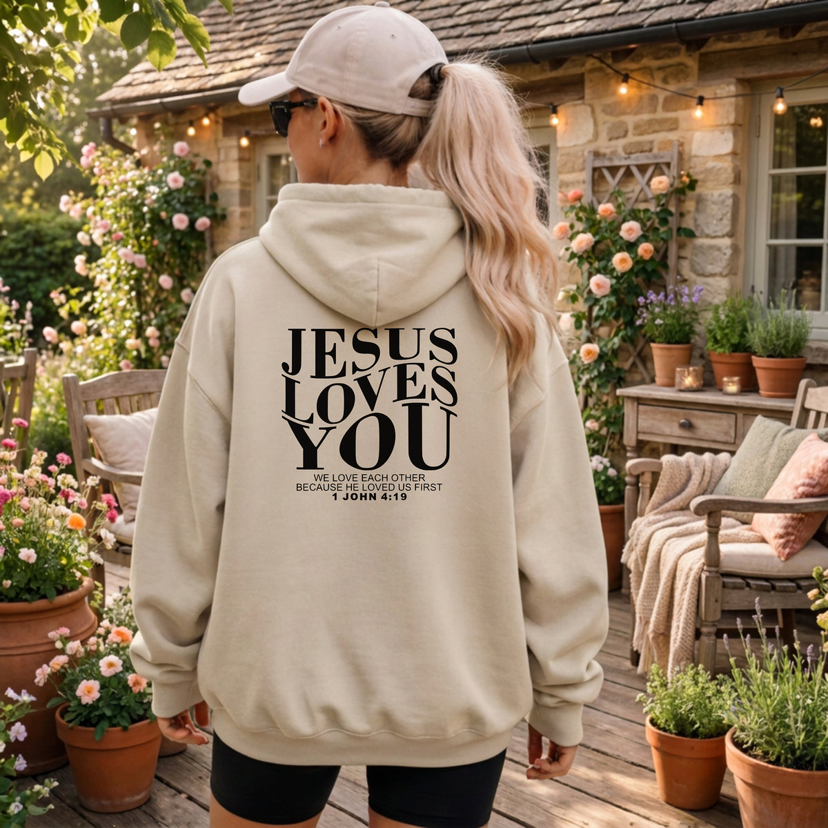 Jesus Loves You Christian Hoodie