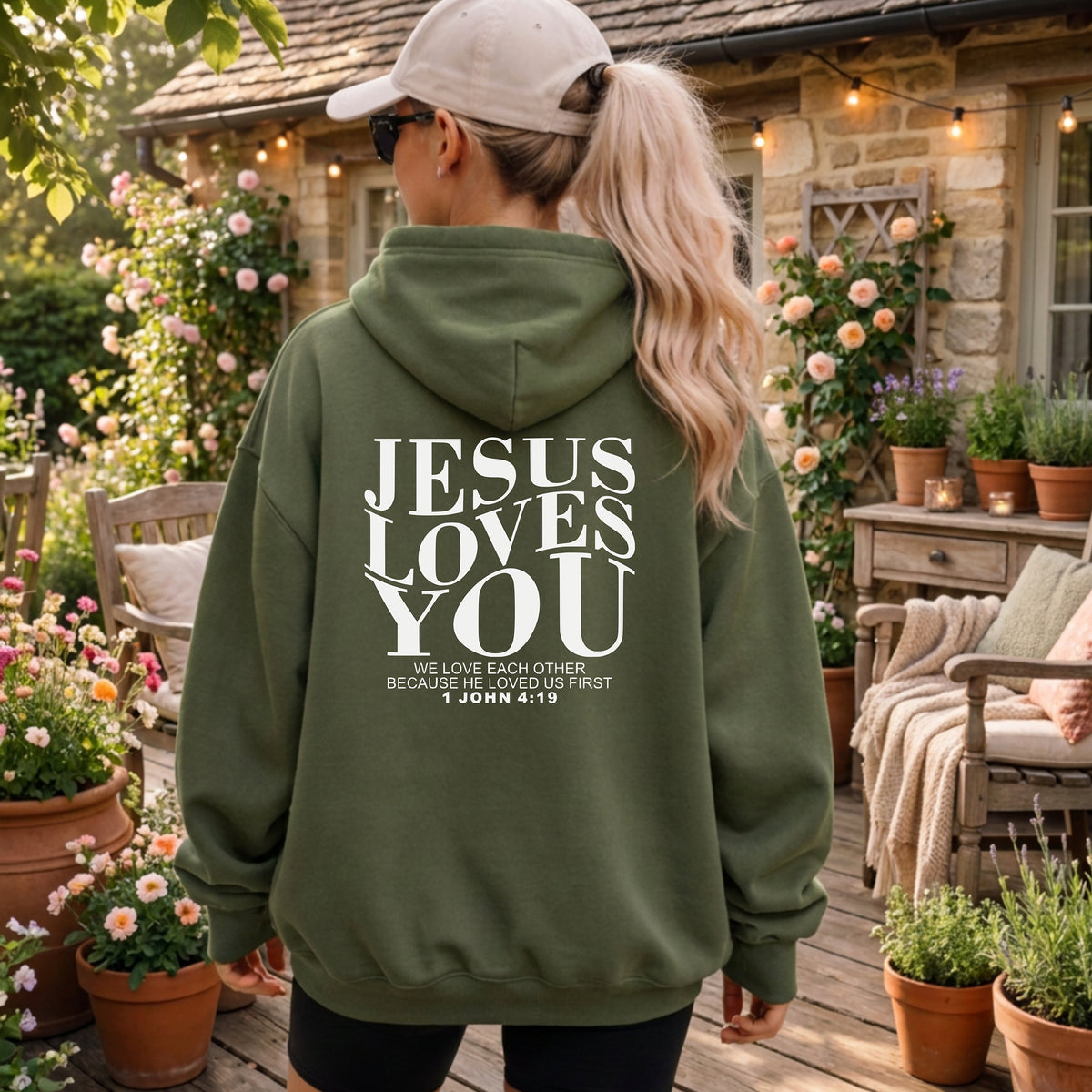 Jesus Loves You Christian Hoodie