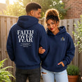 Faith Over Fear Christian Hoodie, Psalm 118-6 Scripture Pullover