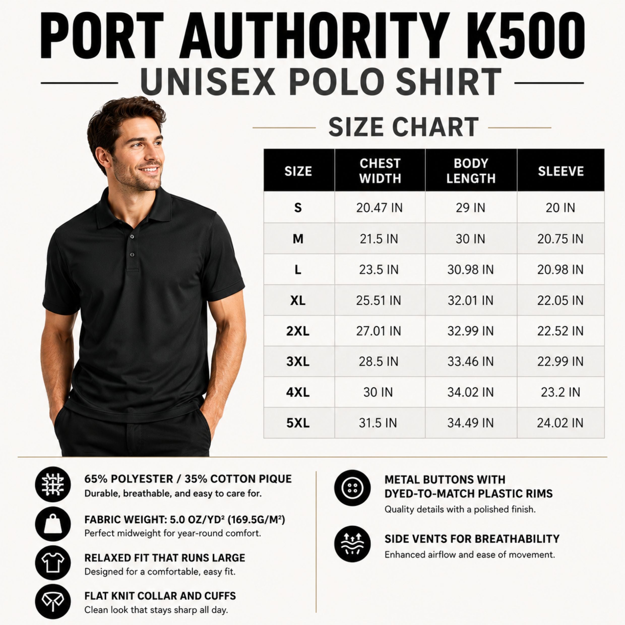 Faith Real Apparel Men’s Embroidered Polo Shirt