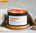 Pumpkin Spice Soy Wax Blend Candle, Cozy Fall Candle