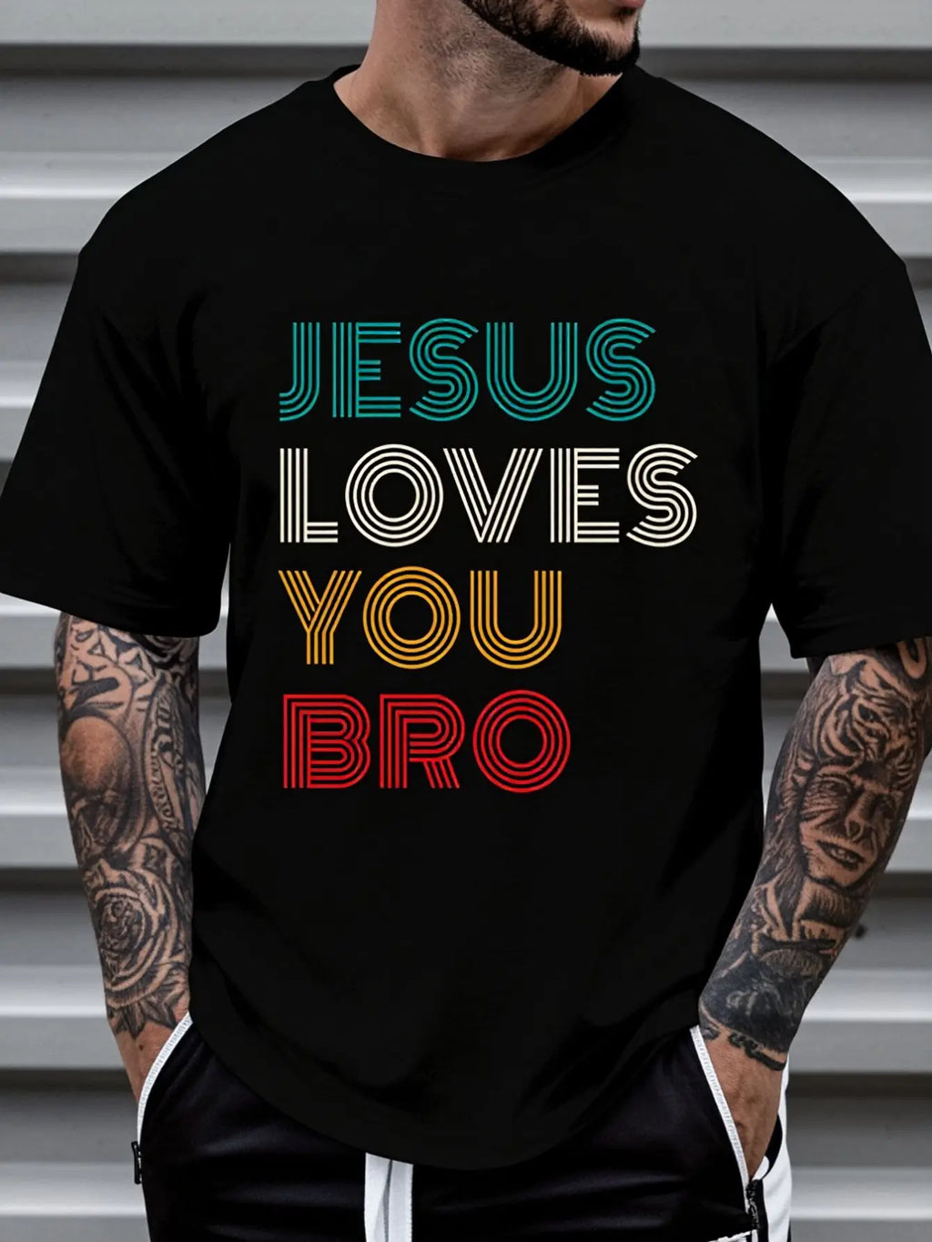 Jesus Loves You Bro T-Shirt | Retro Faith Graphic Tee