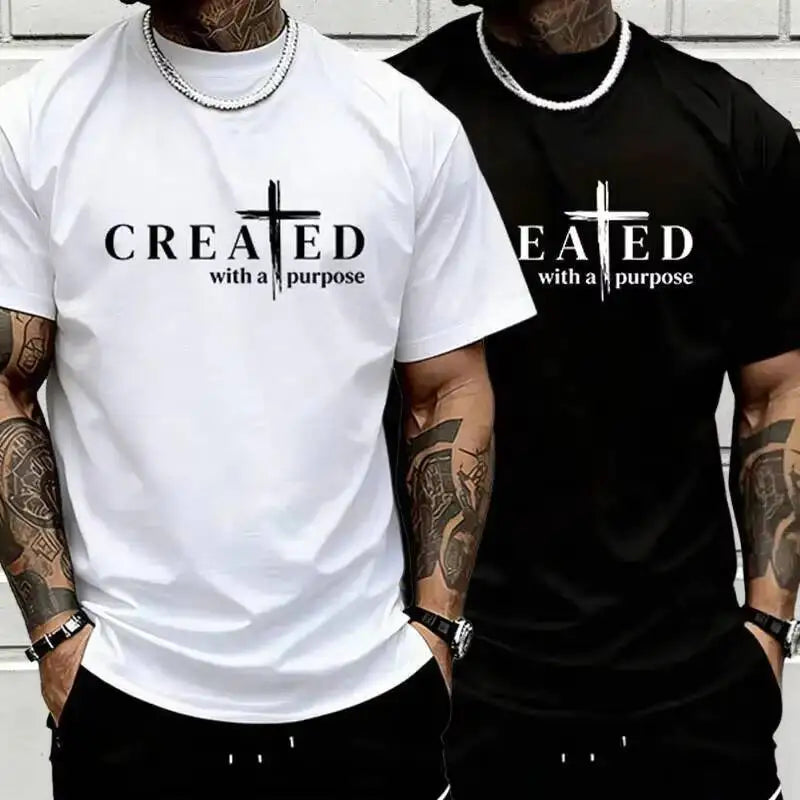 Created With a Purpose T-Shirt, Faith Cross Eph 2:10 Tee