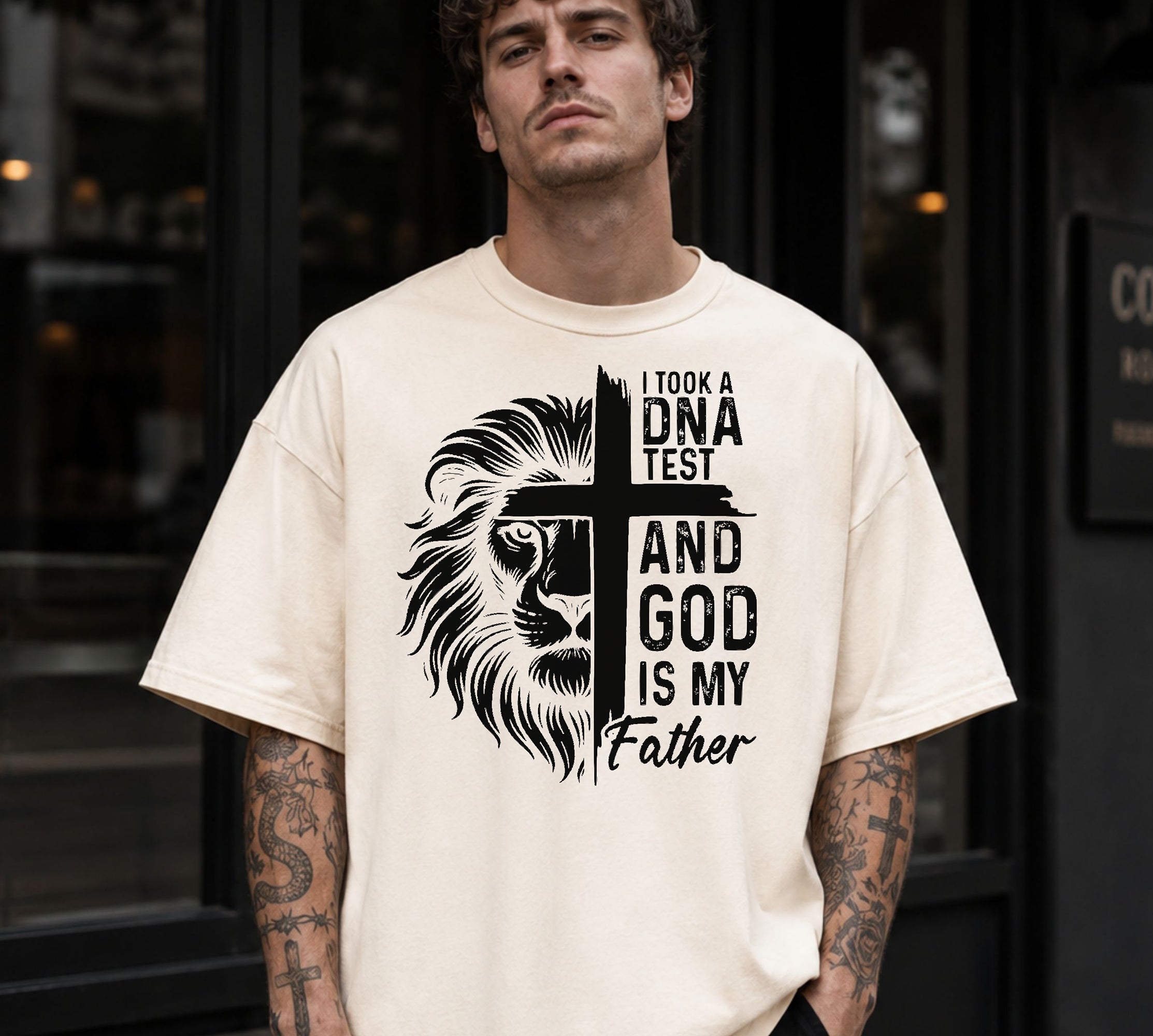 God Is My Father T-Shirt | I Took a DNA Test Faith Graphic Tee