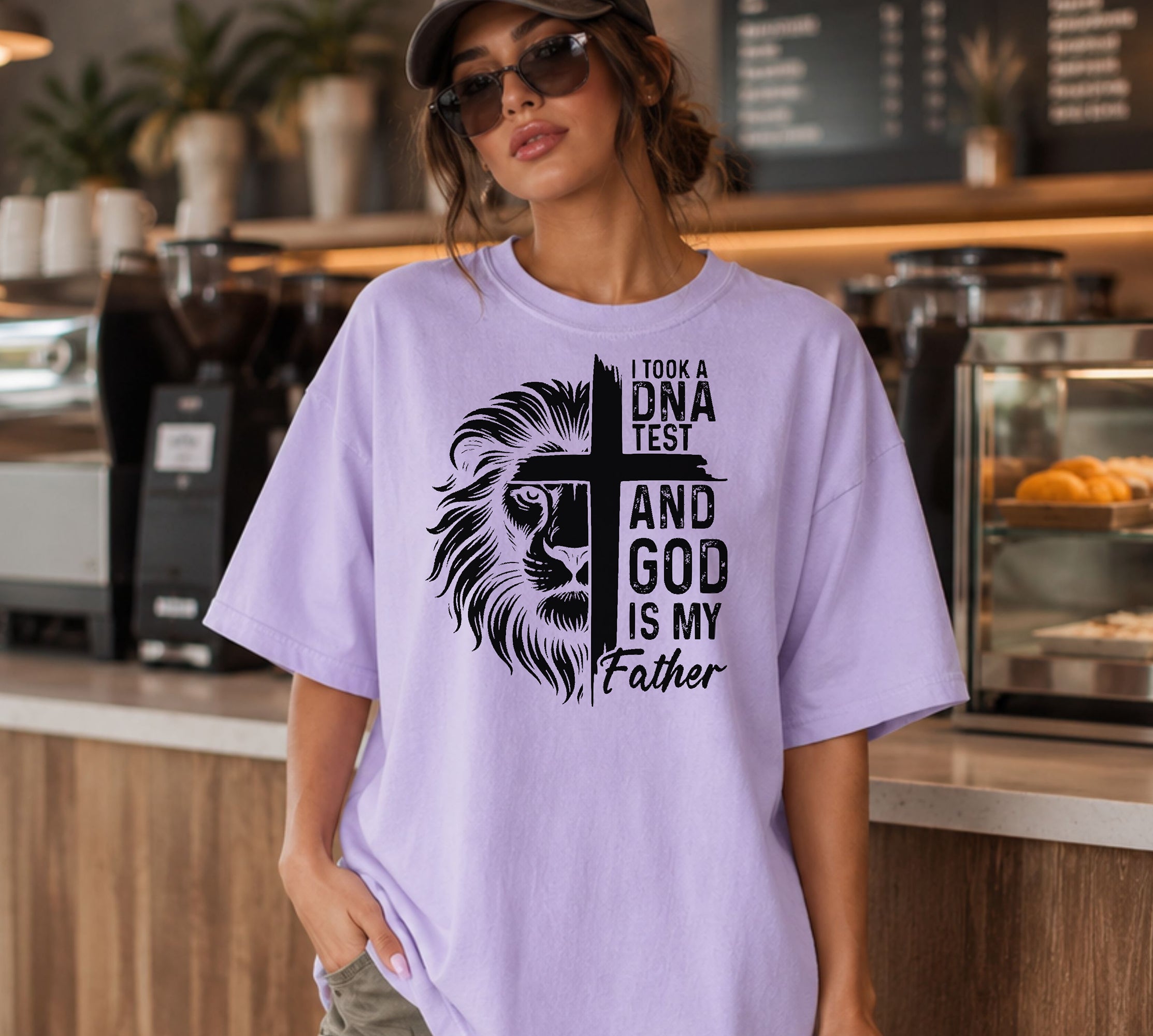 God Is My Father T-Shirt | I Took a DNA Test Faith Graphic Tee