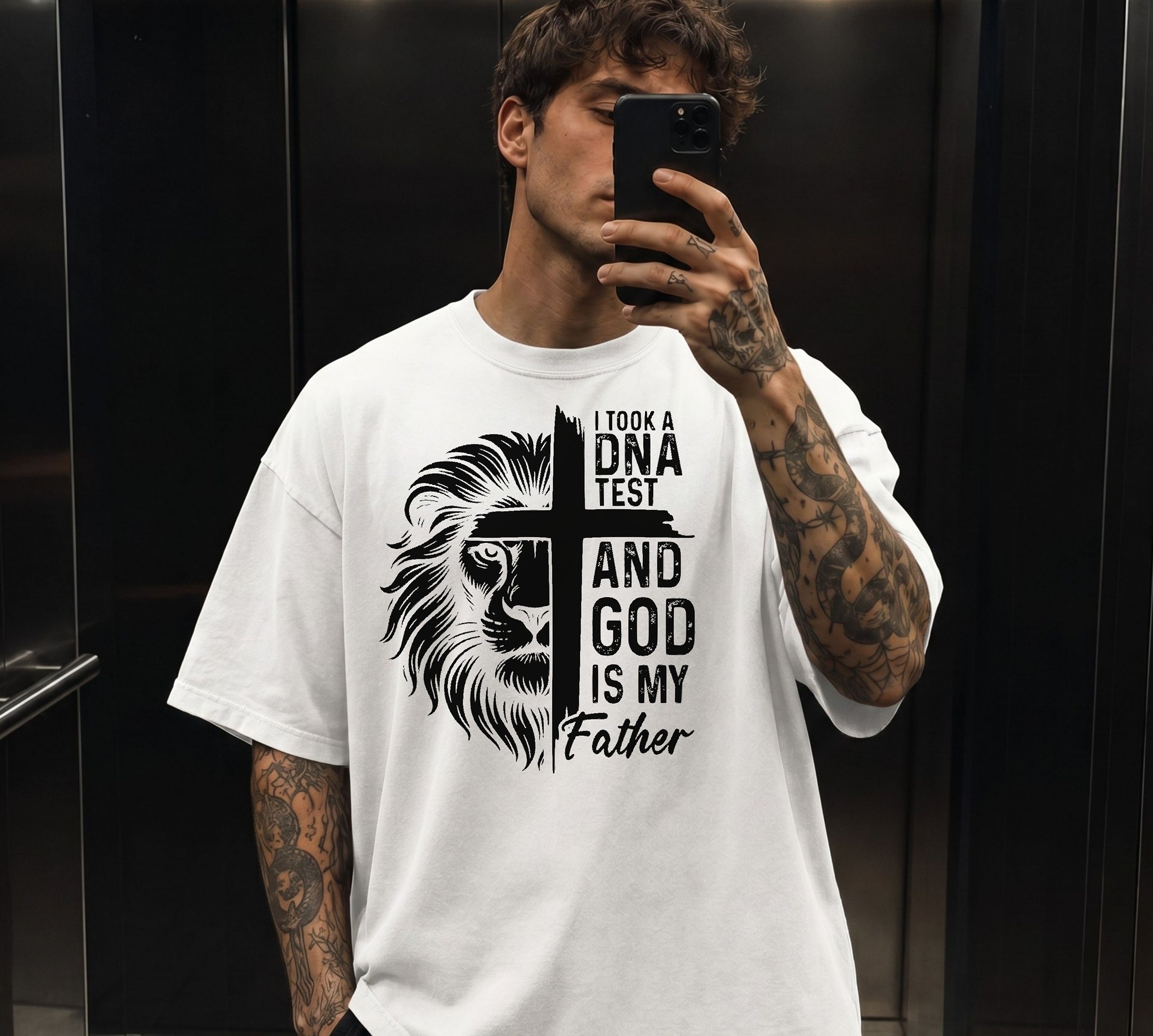 God Is My Father T-Shirt | I Took a DNA Test Faith Graphic Tee