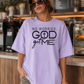 No Worries, God Got Me Christian T-Shirt, Inspirational Faith Graphic Tee
