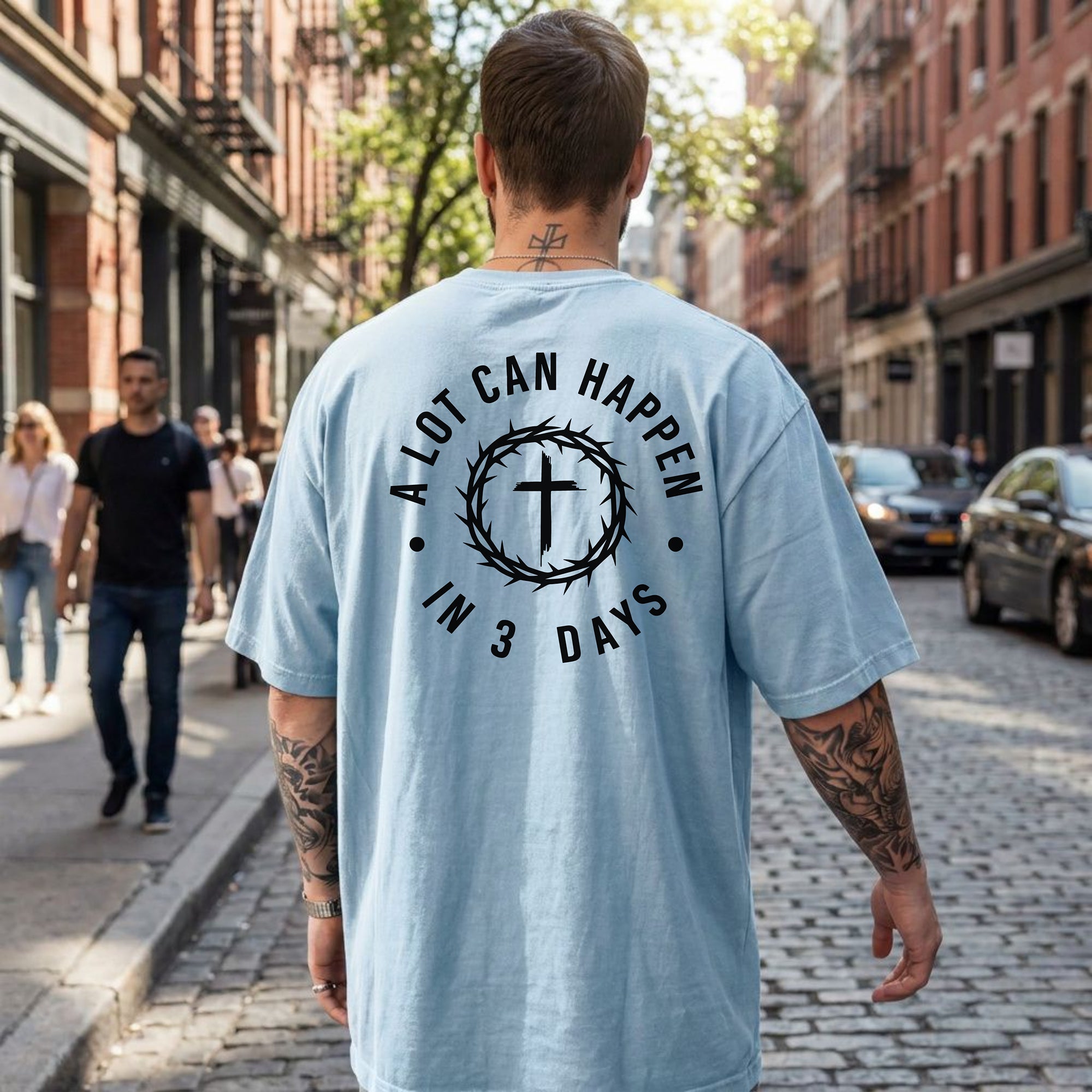A Lot Can Happen in 3 Days Christian T-Shirt, Resurrection Faith Tee
