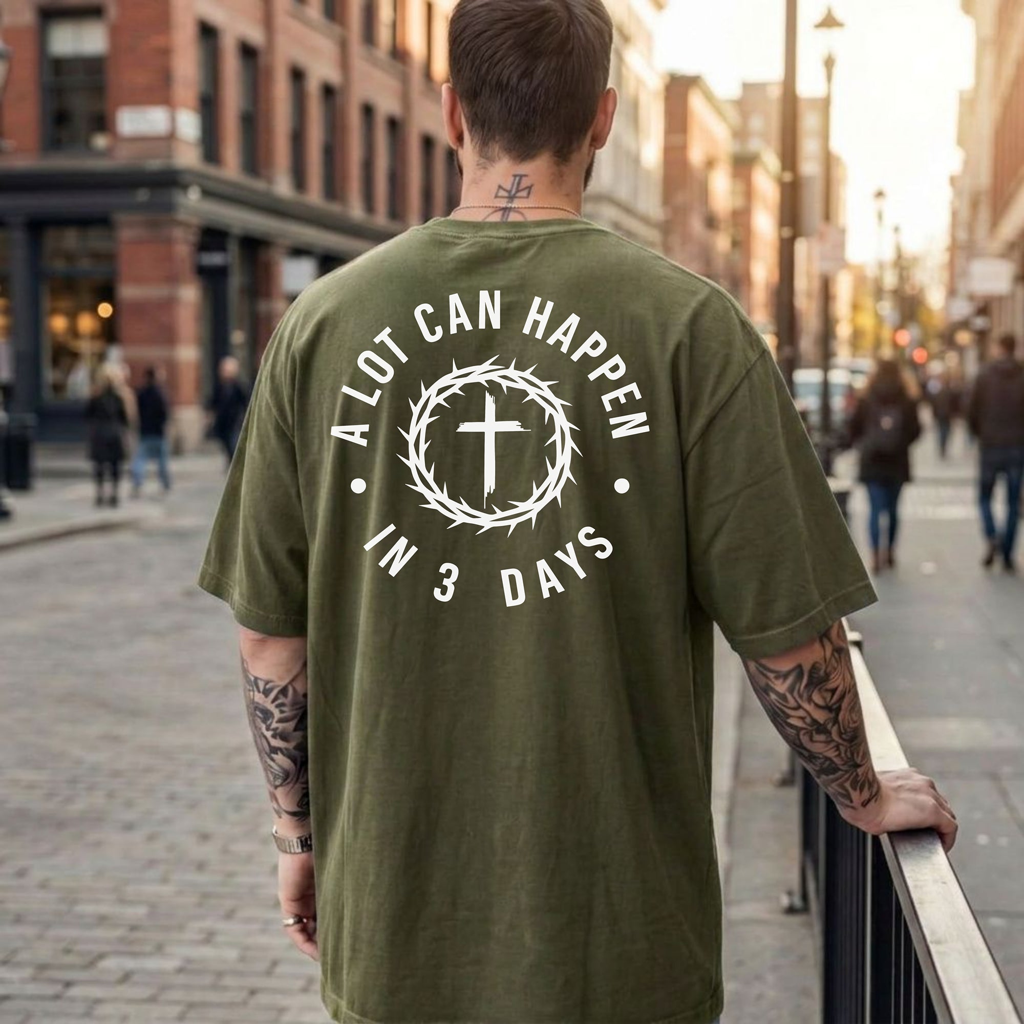 A Lot Can Happen in 3 Days Christian T-Shirt, Resurrection Faith Tee