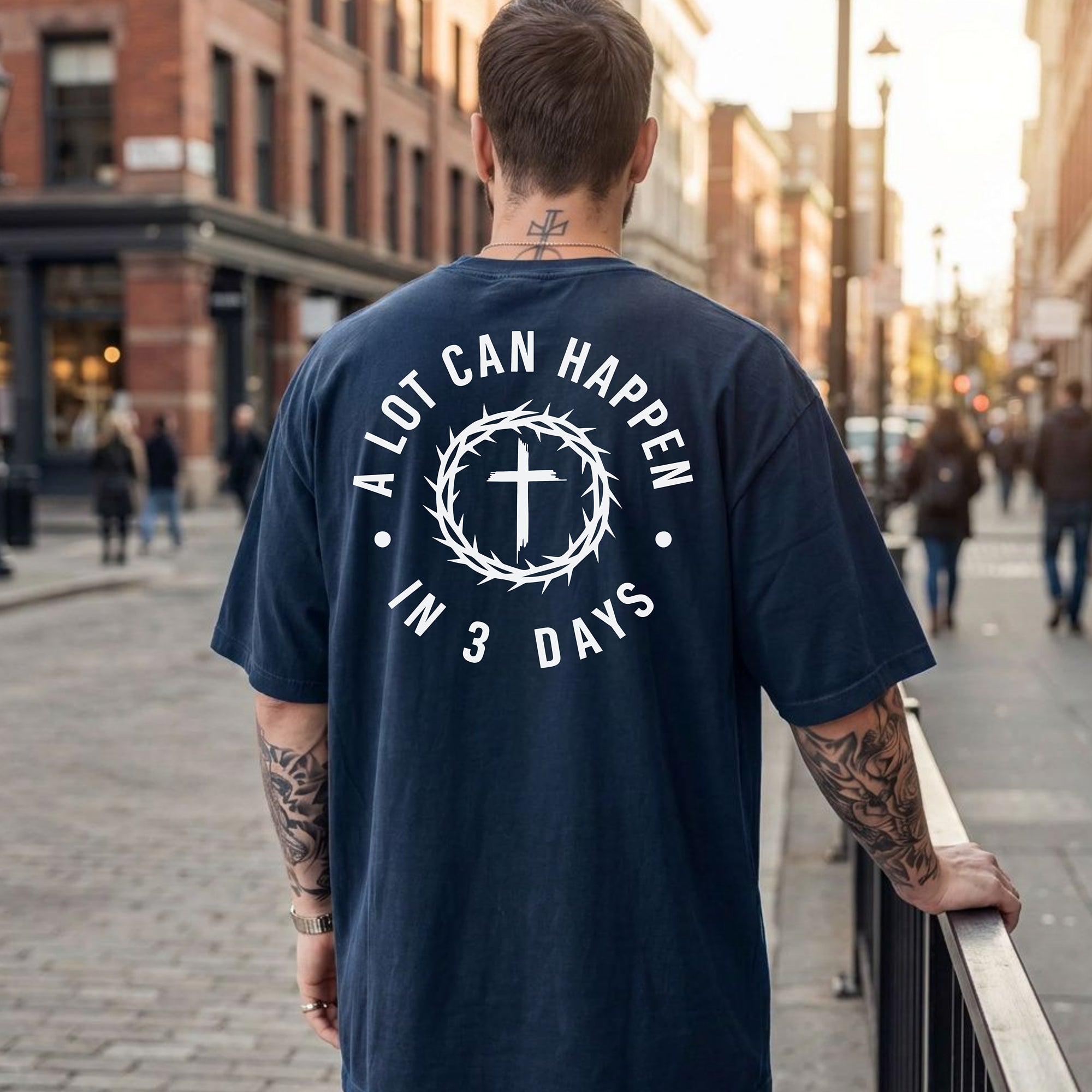 A Lot Can Happen in 3 Days Christian T-Shirt, Resurrection Faith Tee