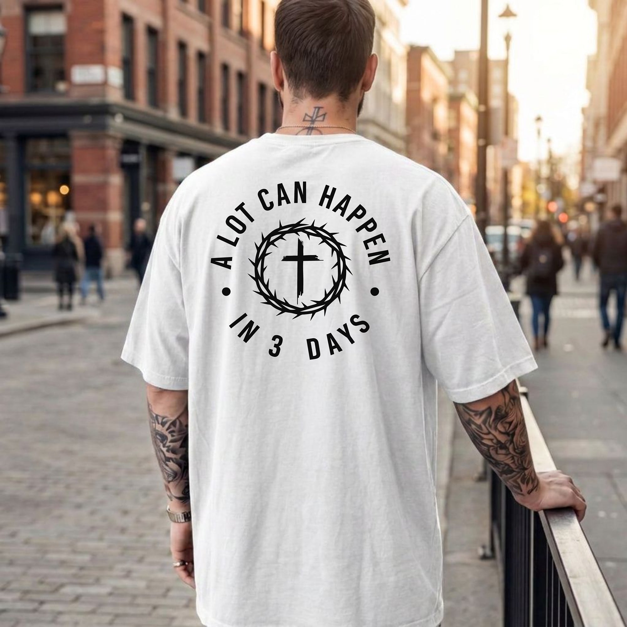A Lot Can Happen in 3 Days Christian T-Shirt, Resurrection Faith Tee