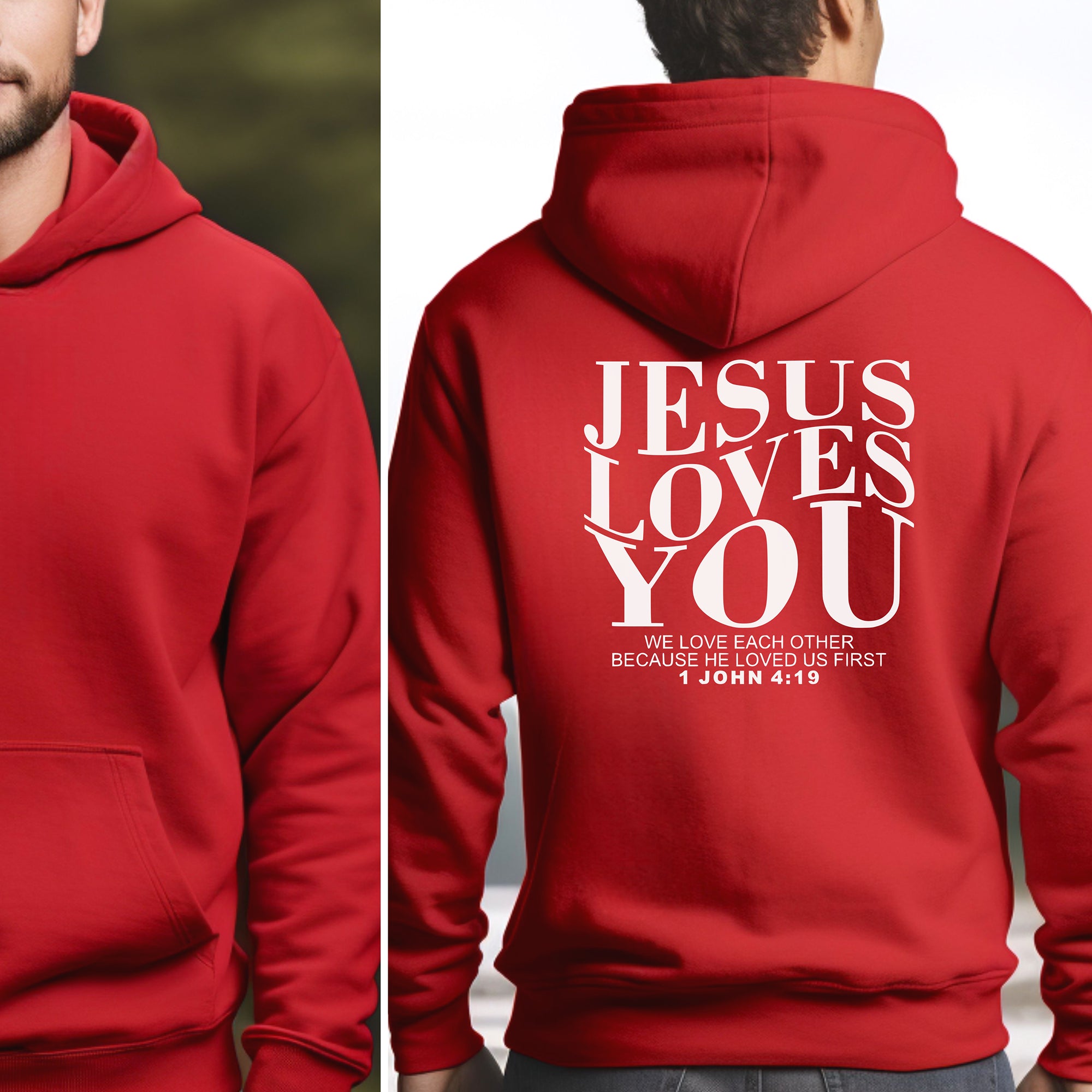 Jesus Loves You Christian Hoodie