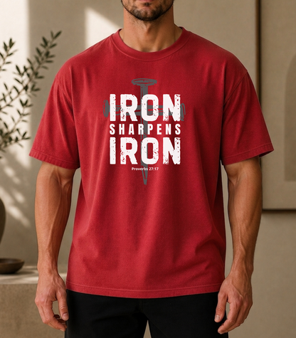 Iron Sharpens Iron Proverbs 27:17 T-Shirt