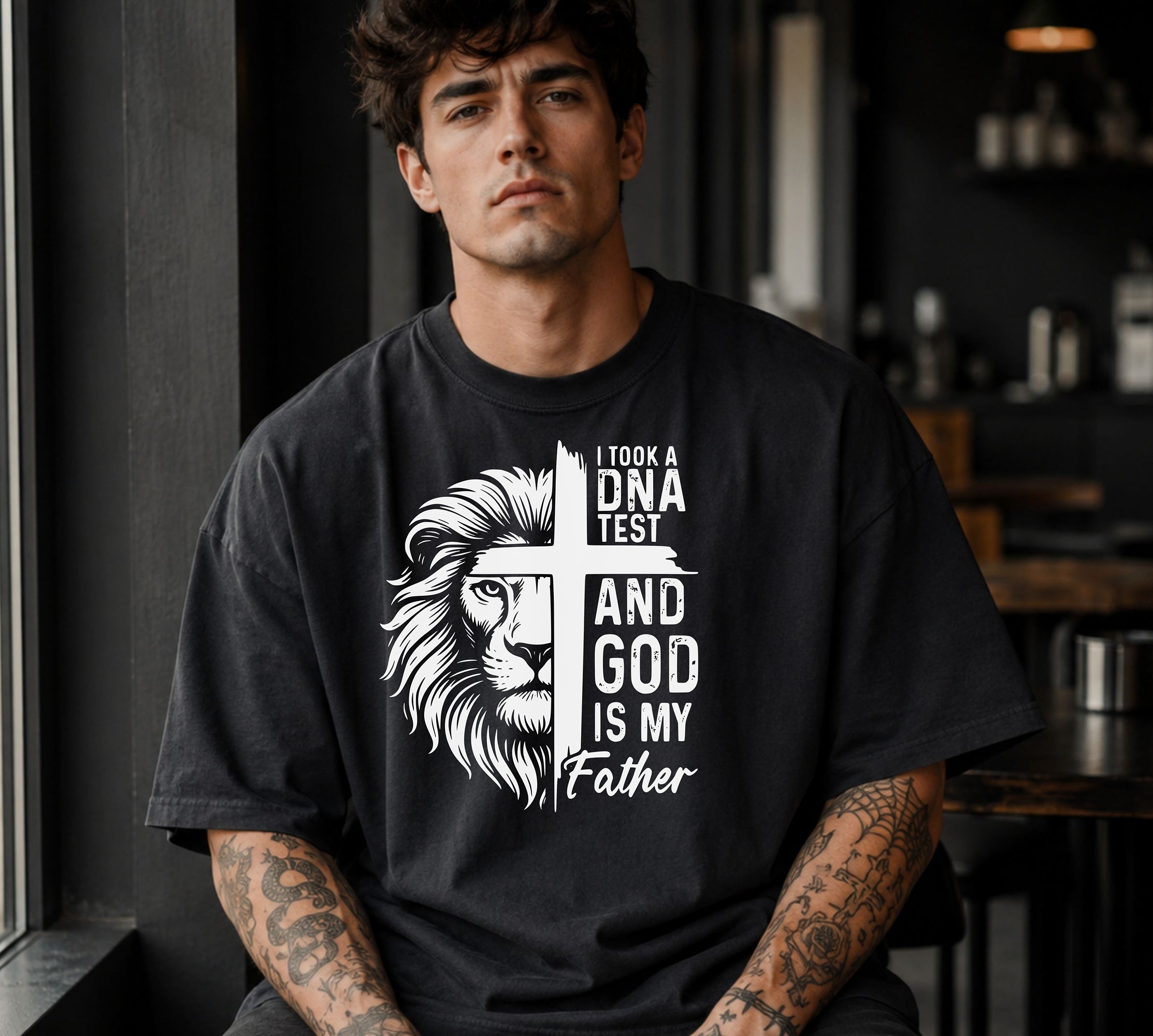 God Is My Father T-Shirt | I Took a DNA Test Faith Graphic Tee