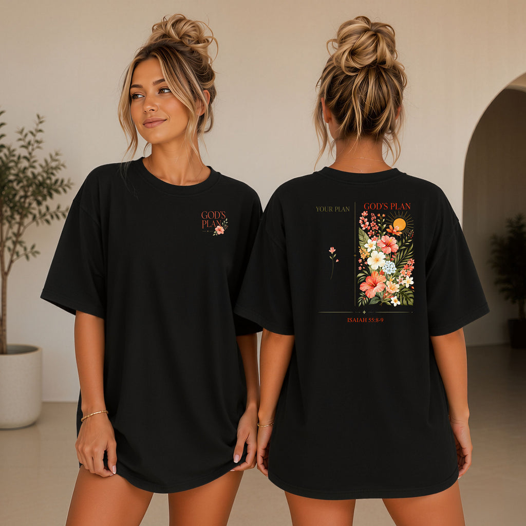 God’s Plan Isaiah 55:8–9 Floral T-Shirt