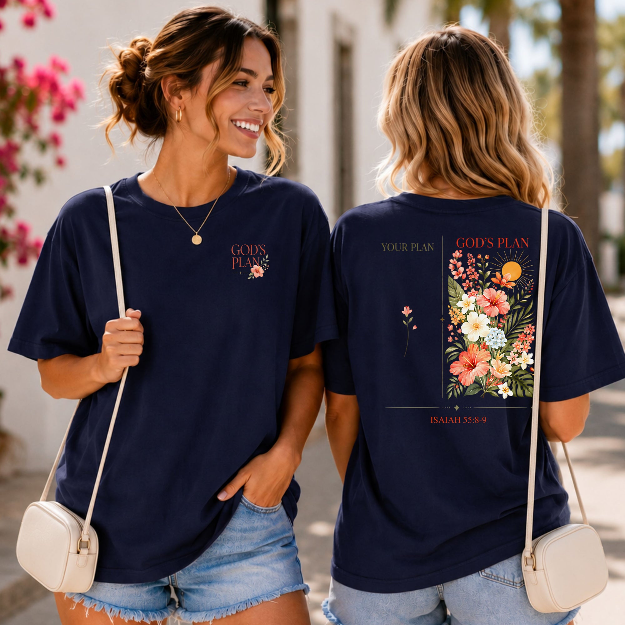 God’s Plan Isaiah 55:8–9 Floral T-Shirt