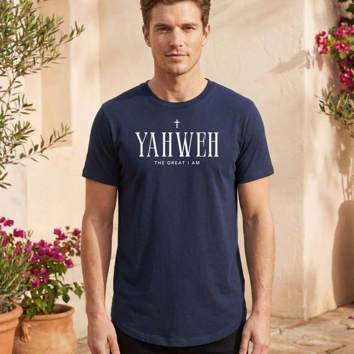 Yahweh The Great I Am Christian Curved Hem T-Shirt
