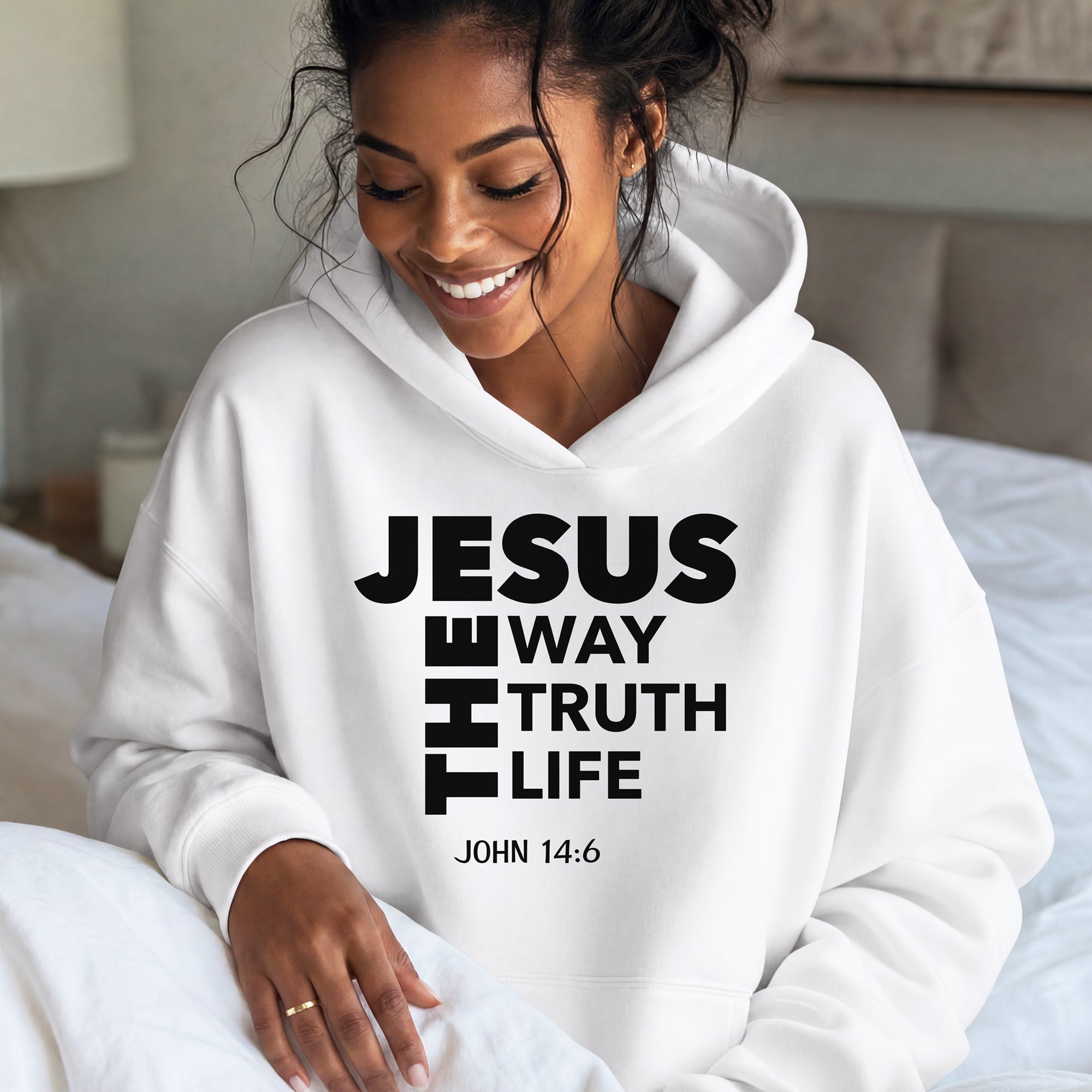 Jesus The Way The Truth The Life Pullover Hoodie, John 14:6 Christian Hoodie