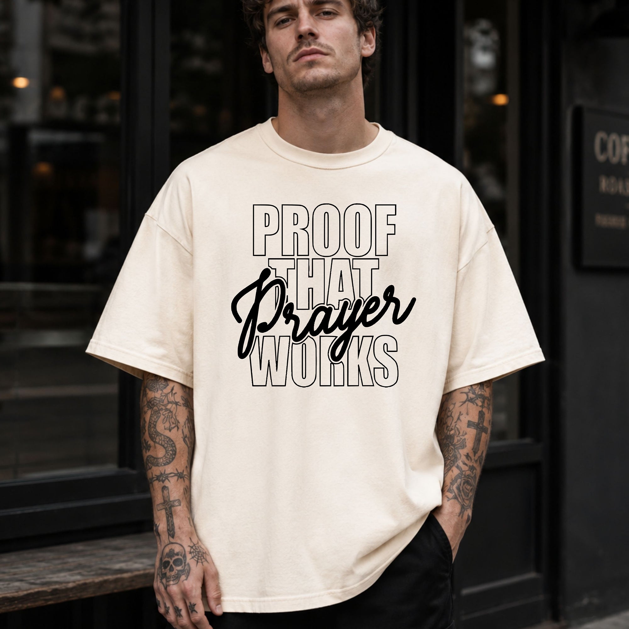 Proof That Prayer Works T-Shirt, Inspirational Faith Graphic Tee