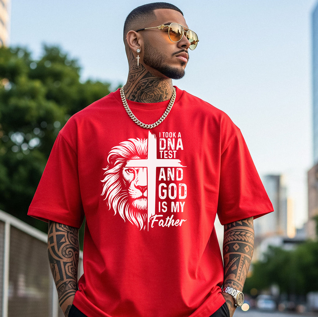 God Is My Father T-Shirt | I Took a DNA Test Faith Graphic Tee