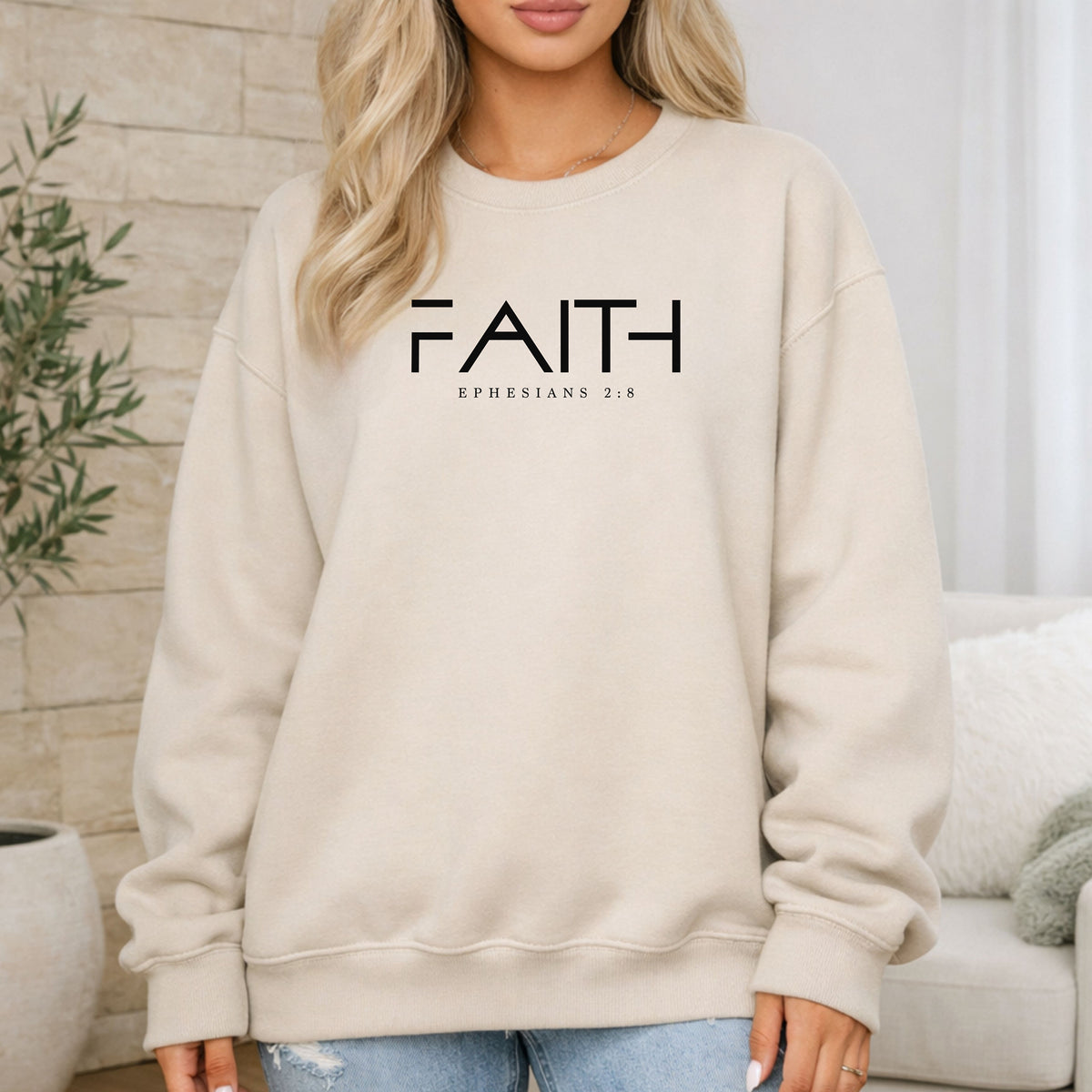 Faith Ephesians 2:8 Sweatshirt
