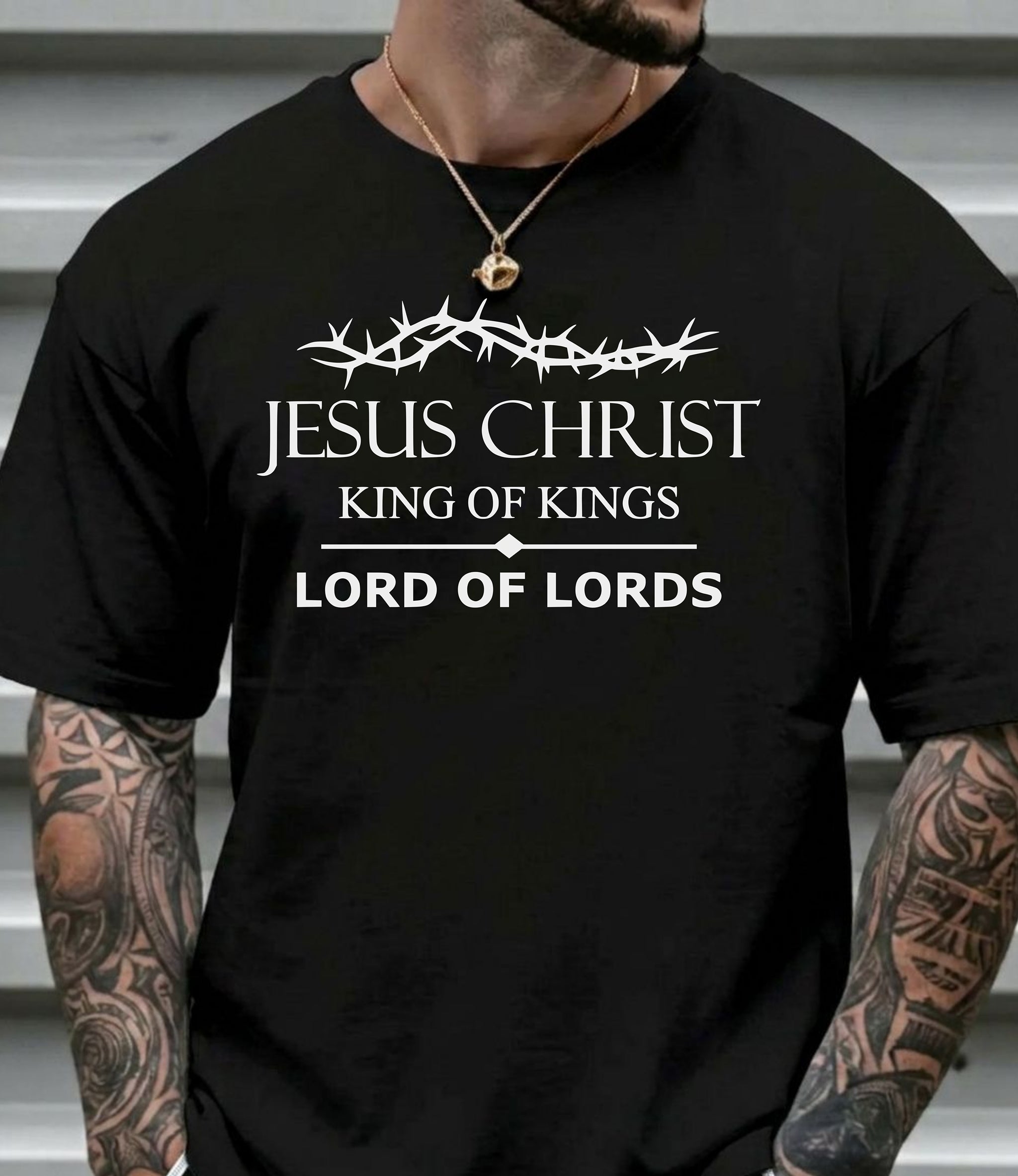 Jesus Christ King of Kings Lord of Lords T-Shirt |  Christian Faith Graphic Tee