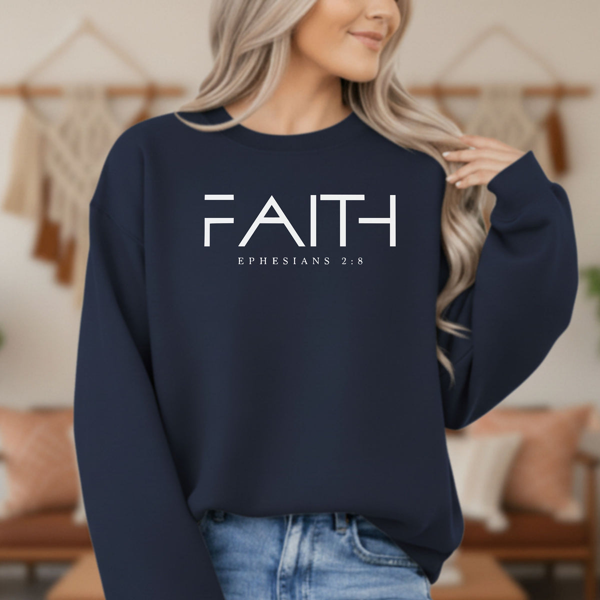 Faith Ephesians 2:8 Sweatshirt