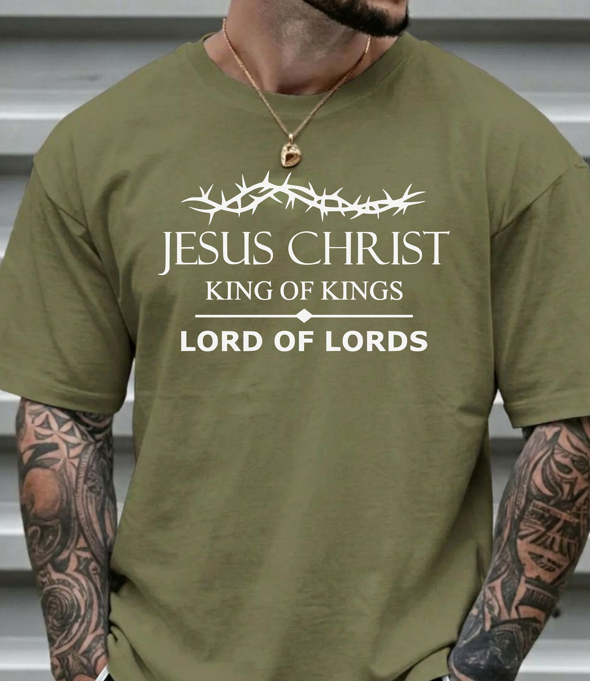 Jesus Christ King of Kings Lord of Lords T-Shirt |  Christian Faith Graphic Tee